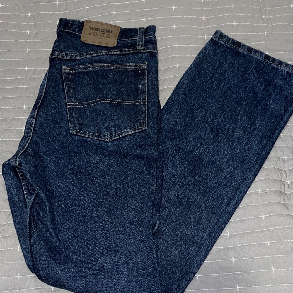 Wrangler Men's Dark Blue Relaxed Jeans